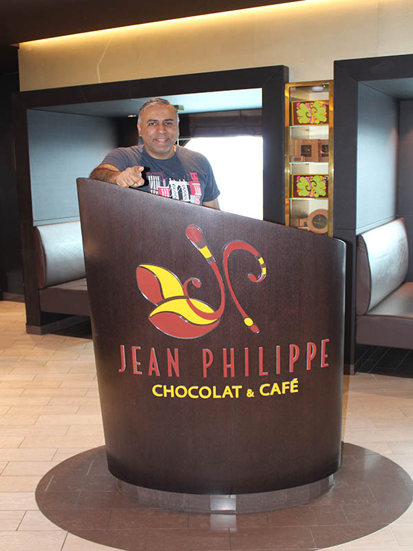 Dr Abbey at Jean Philippe Chocolate & Cafe