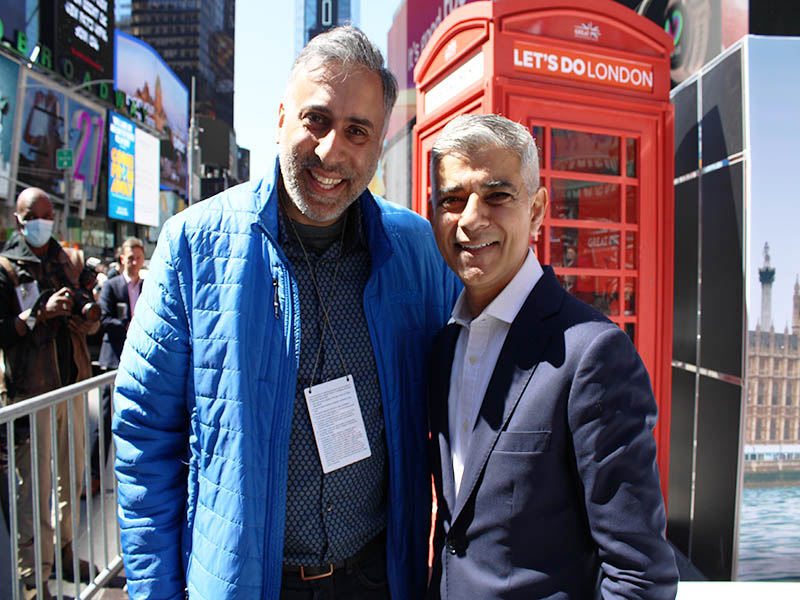 Dr Abbey with Mayor of London Sadiq Khan