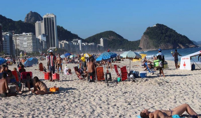 Copacabana and  Ipanema Beaches  in Rio De Janeiro -2017