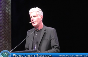 Anthony  Bourdain  American Chef, Author  and TV Personality Speaking at WOBI-2017