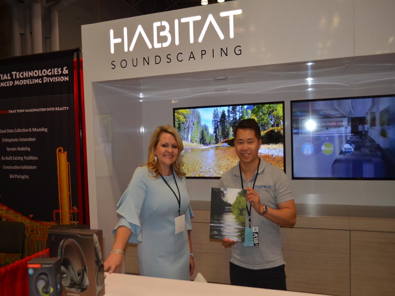 Darcy Devoe Fike with her Collague at Habitat Soundscaping booth