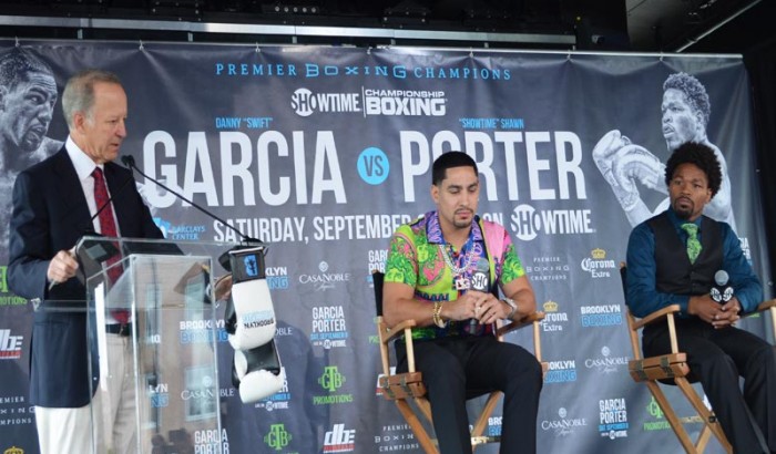 Garcia vs.  Porter NY Press Conf  for Vacant  WBC 147-Pound World Title Saturday, September 8 2018