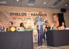 Claressa  Sheilds vs. Christina Hammer NY Press Conf  for Undisputed Middleweight belts