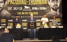 Manny Pacquiao  VS Keith Thurman in WBA WORLD 147 IBS Championship NY Pr Conf-2019