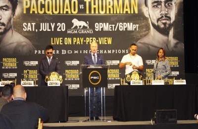 Manny Pacquiao  VS Keith Thurman in WBA WORLD 147 IBS Championship NY Pr Conf-2019
