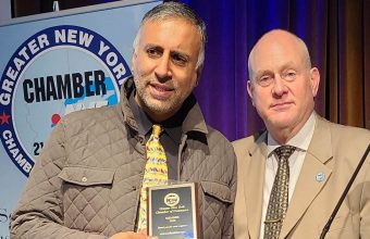 Dr Abbey Honored with the Humanitarian of the year award  by Greater  NY Chamber of Commerce -2021