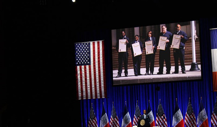 Mayor Eric Adam’s first 100 Days & the future of NYC at Kings Theatre Brooklyn NY-2022