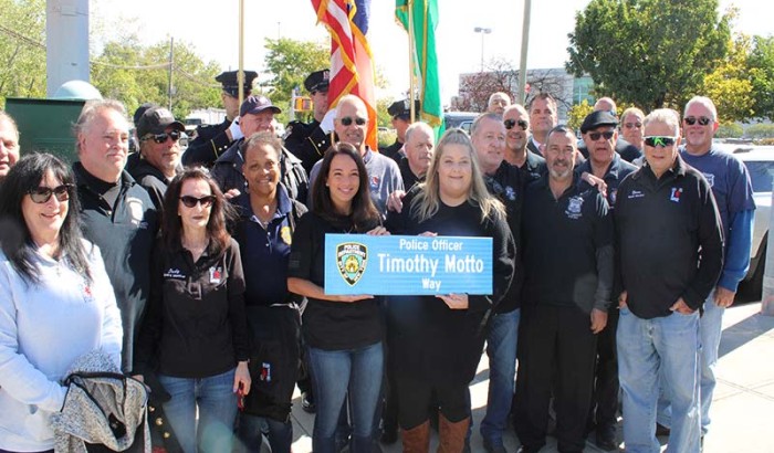 Street Naming For  NYPD Officer Timothy Motto Queens NY-2022