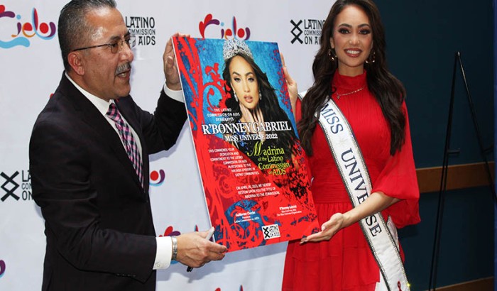 Miss Universe R’BONNEY GABRIEL Installed as the 2023 Madrina of the Latino Commission on Aids -2023