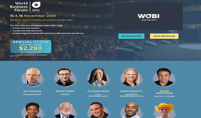 World Business Forum (WOBI) at David Koch Theatre NYC-2023