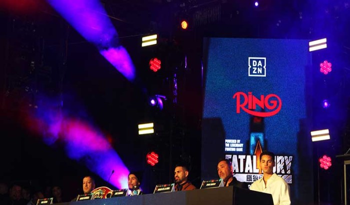 Ring Magazine presents its first-ever event in the United States titled “FATAL FURY’ in Times Square  NY-2025