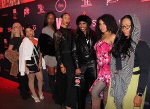 Many Models walking red carpet