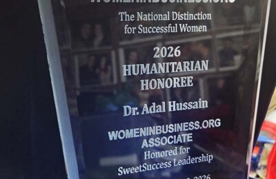 Dr Adal Honored with WOMENINBUSINESS.ORG Humanitarian Award in Atlantic City-2026